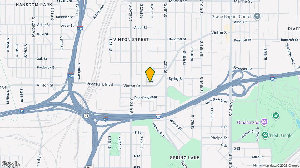 2102 Vinton St Map and Location Details