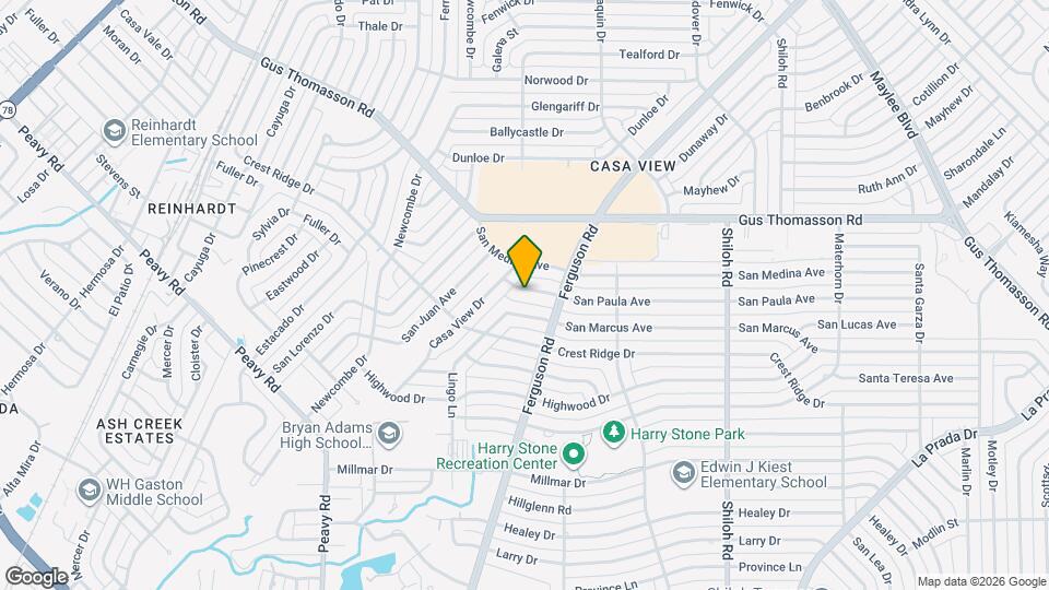 2322 San Paula Ave Map and Location Details