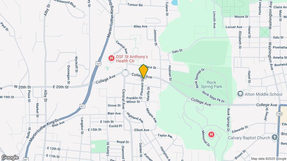 1001 College Ave, Unit B1 Map and Location Details