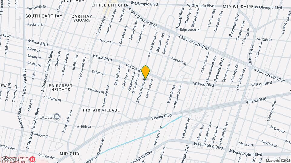 1430 S Sierra Bonita Ave Map and Location Details