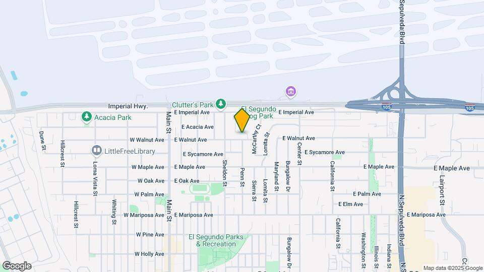 543 E Walnut Ave Mapa y Detalles de la Ubicación