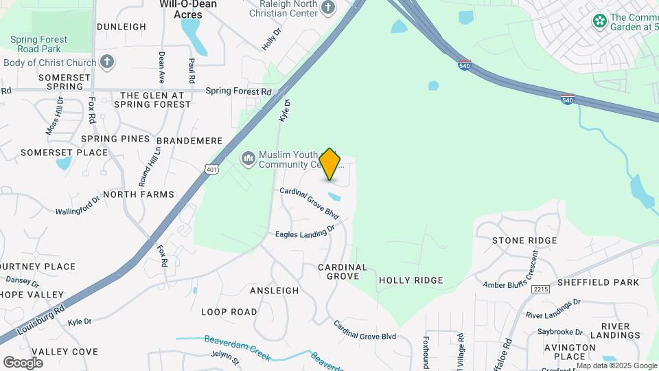 5501 Orchard Pond Dr Map and Location Details