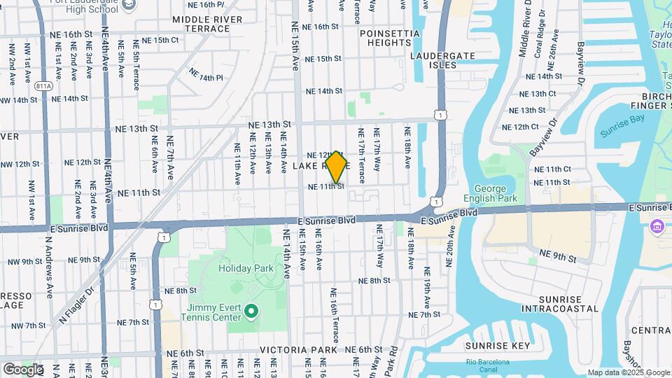 1044 N 16th Ter Map and Location Details