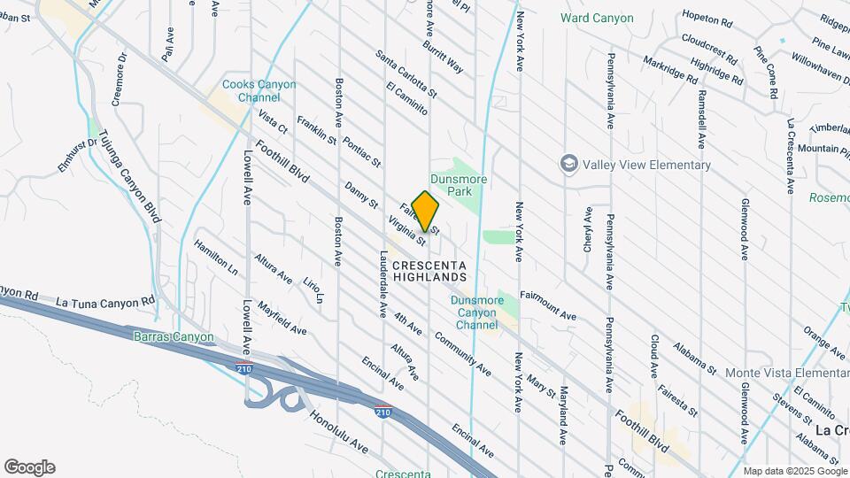 4525 Dunsmore Ave Map and Location Details