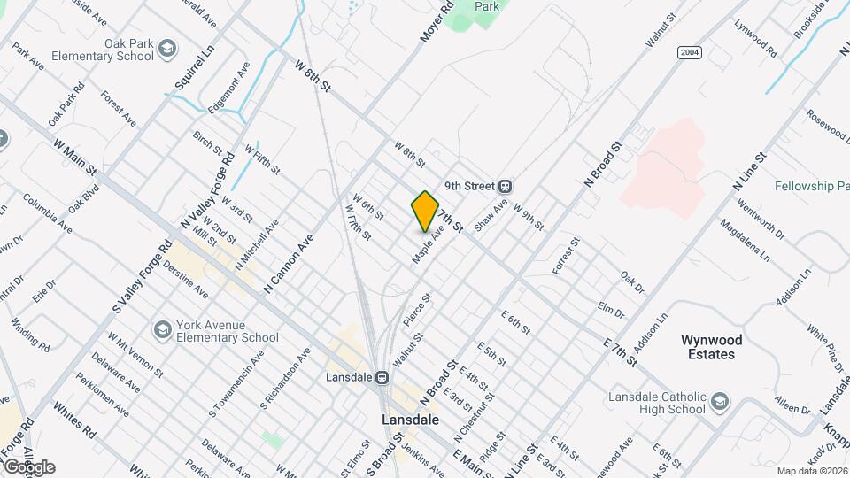 610 Maple Ave, Unit 200 Map and Location Details