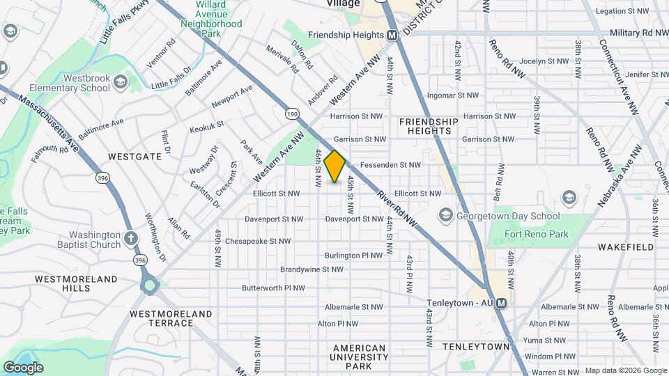 4509 Ellicott St NW Map and Location Details