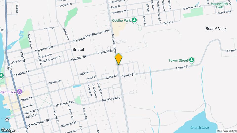 350 Metacom Ave Map and Location Details