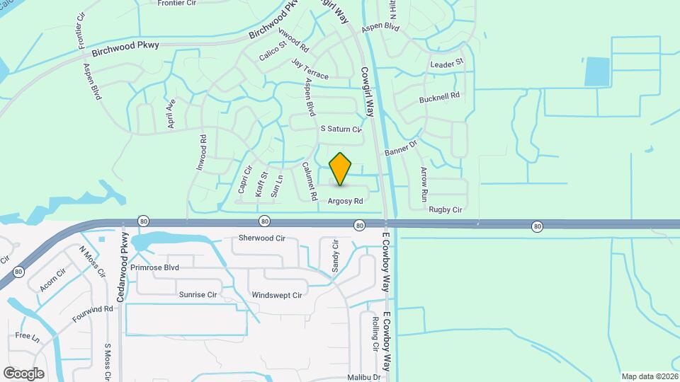 1535 Argosy Rd Map and Location Details
