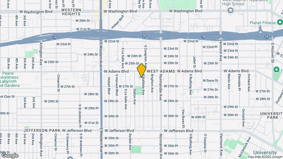 2627 Halldale Ave Map and Location Details