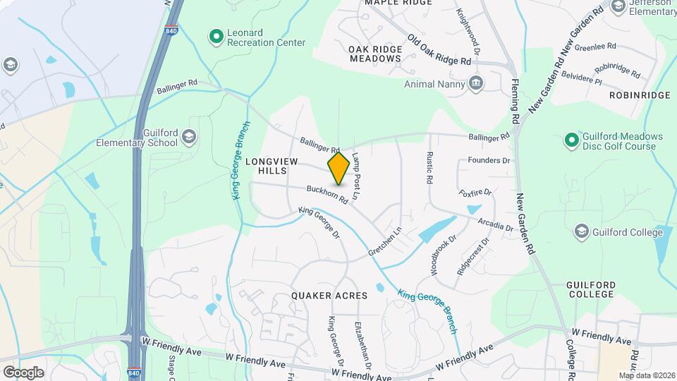 6104 Buckhorn Rd Map and Location Details