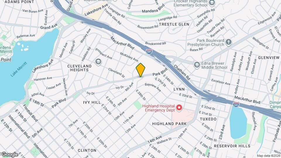 815 E 28th St Map and Location Details