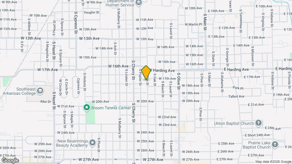 1712 S Elm St Map and Location Details