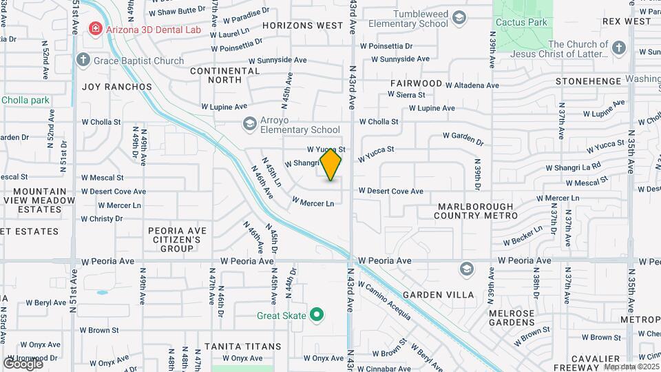 4332 W Desert Cove Ave Map and Location Details