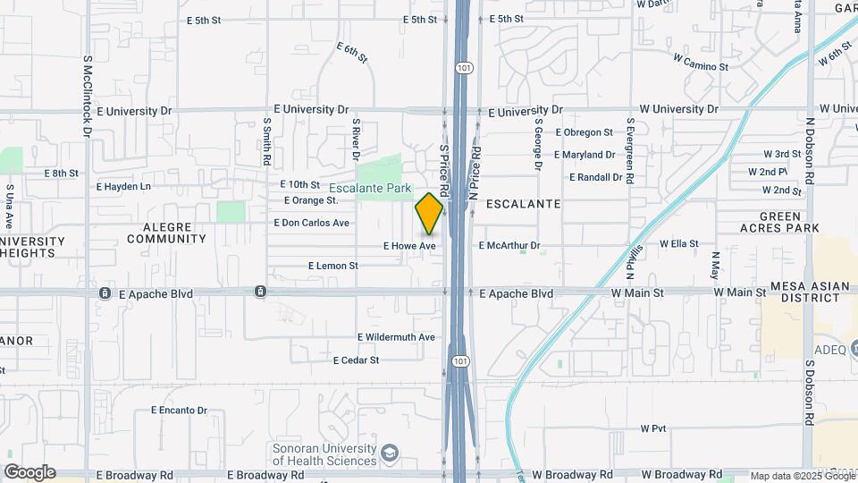 1027 S Siesta Ln Map and Location Details