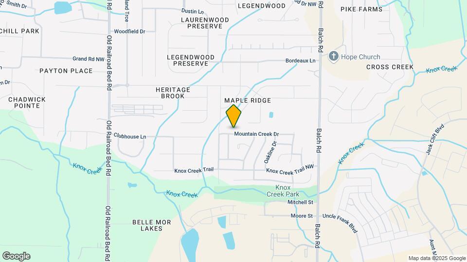 252 Mountain Creek Dr Map and Location Details