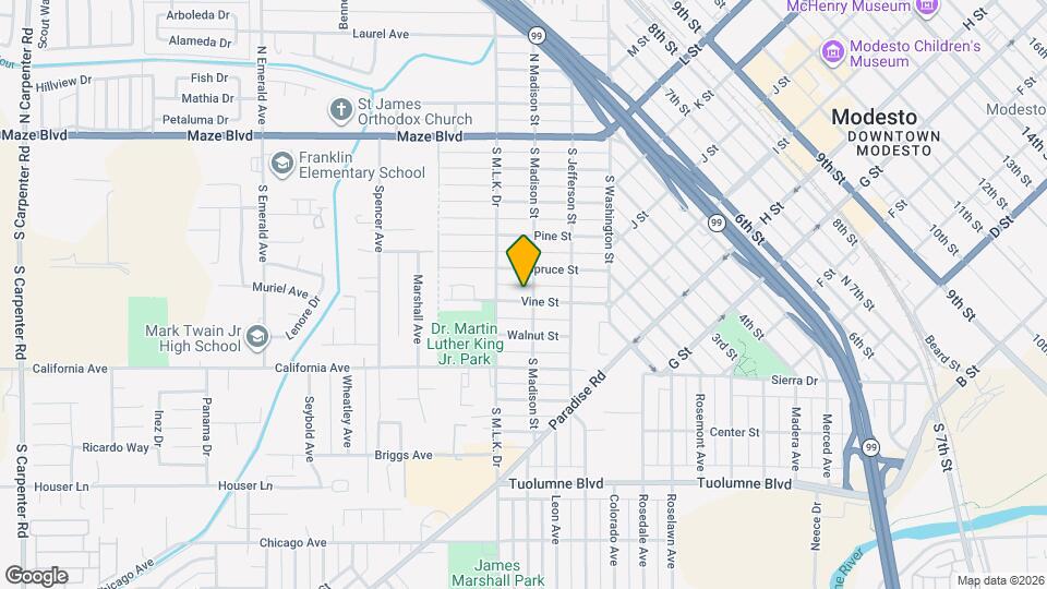 308 Vine St Map and Location Details