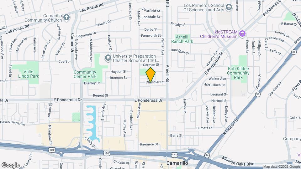 2162 Chandler St Map and Location Details