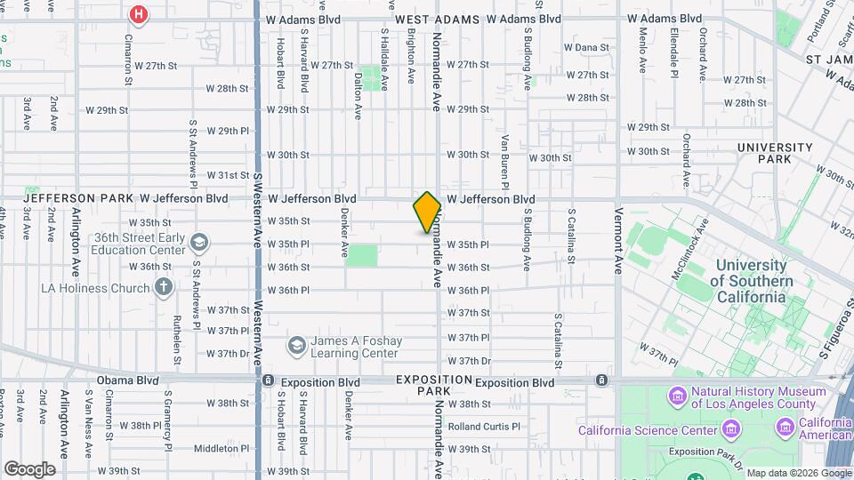 1415 W 35th Pl Mapa y Detalles de la Ubicación