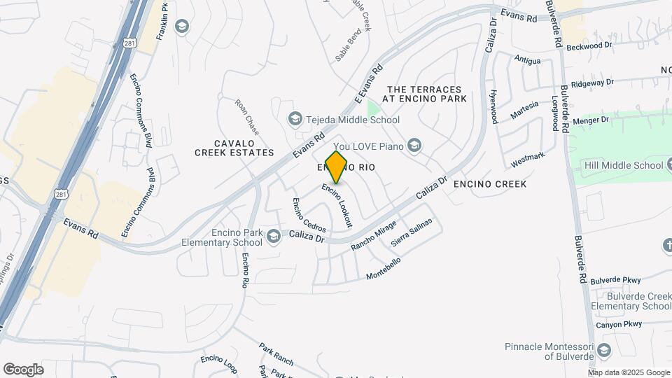 21426 Encino Lookout Map and Location Details