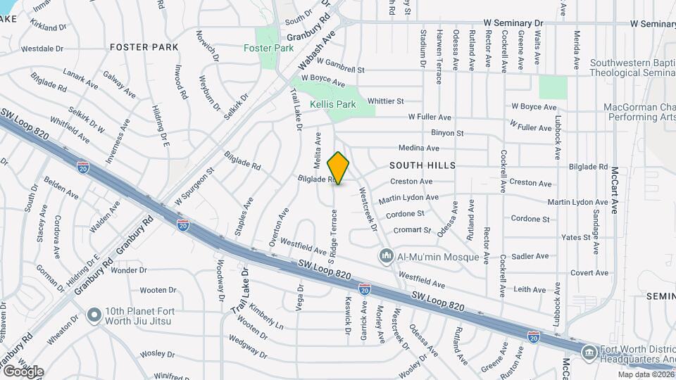 4809 S Ridge Terrace Map and Location Details