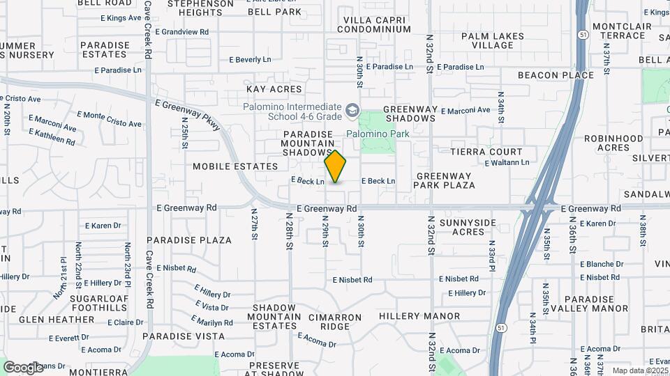 Palo Brea Mapa y Detalles de la Ubicación