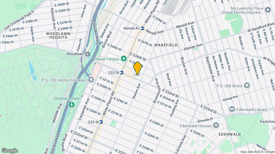 761 E 233rd St Mapa y Detalles de la Ubicación