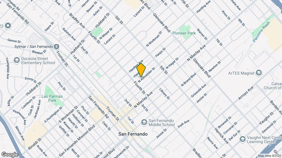 427 N Alexander St Map and Location Details
