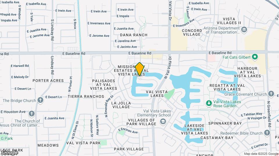 1502 E Treasure Cove Dr Map and Location Details