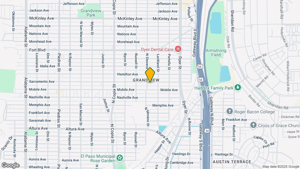 3706 Sacramento Ave Map and Location Details