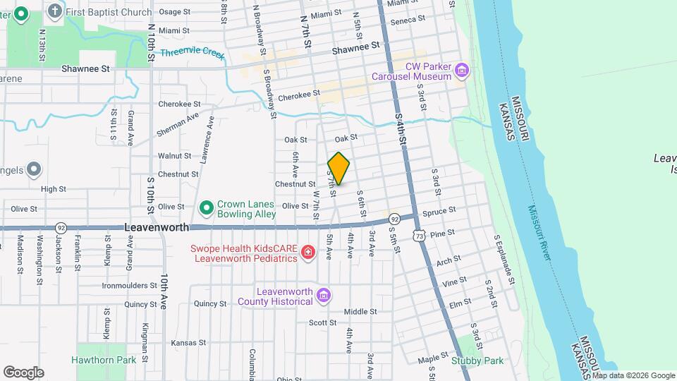 621 Chestnut St Map and Location Details