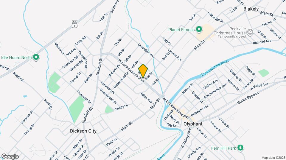 906 W Lackawanna Ave, Unit 906 -2nd floor Map and Location Details