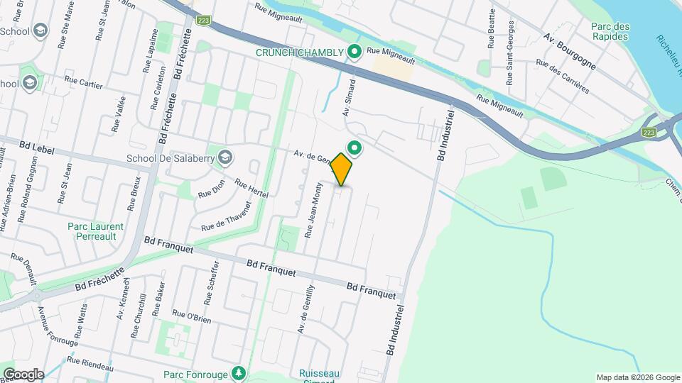 1503 De Gentilly Av Map and Location Details