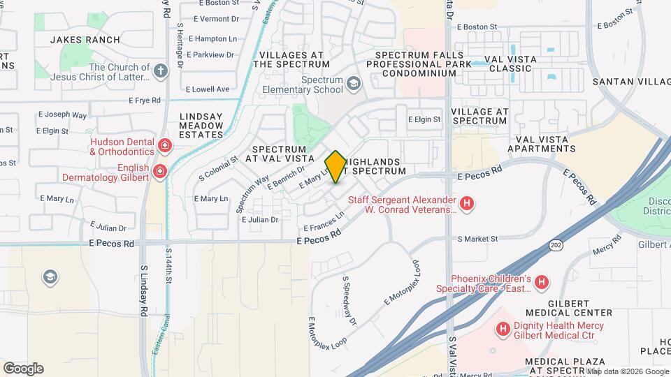 1275 E Marcella Ln Map and Location Details