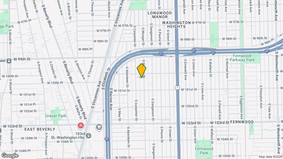 10016 S Morgan St Map and Location Details