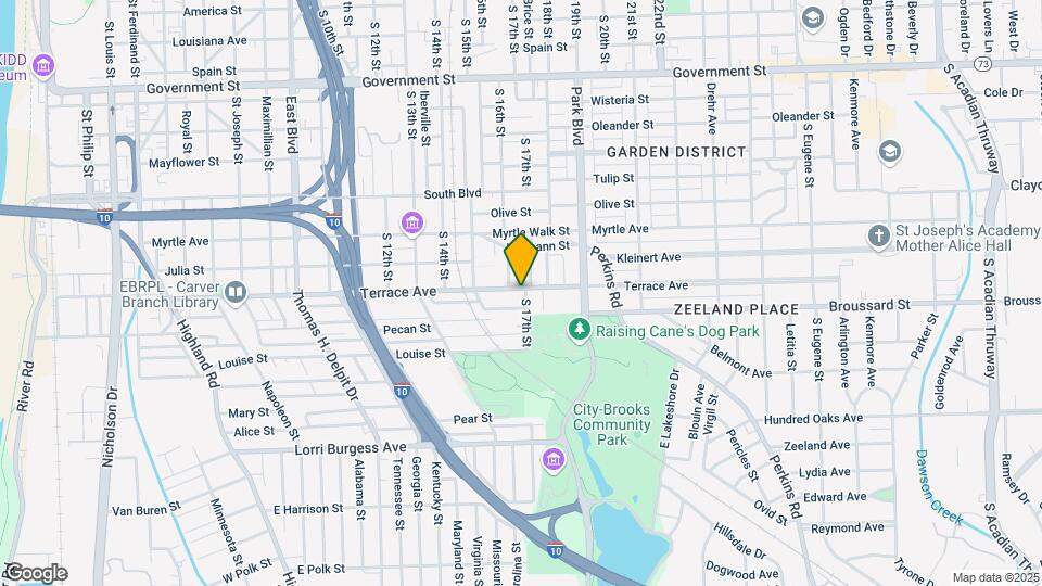1628 Terrace Ave Map and Location Details