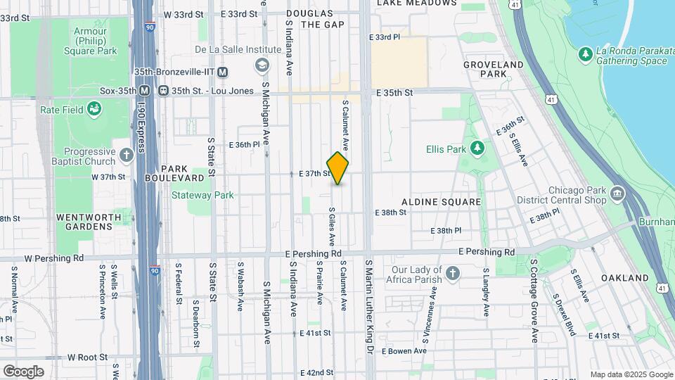 3725 S Giles Ave Map and Location Details