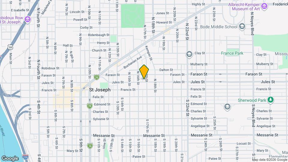 1619 Jules St Map and Location Details