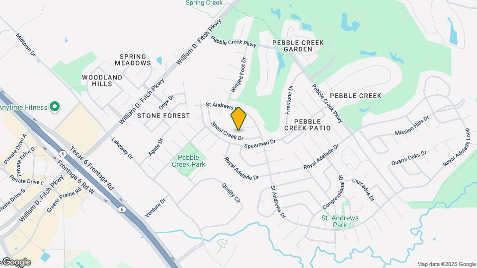 4709 Shoal Creek Dr Mapa y Detalles de la Ubicación