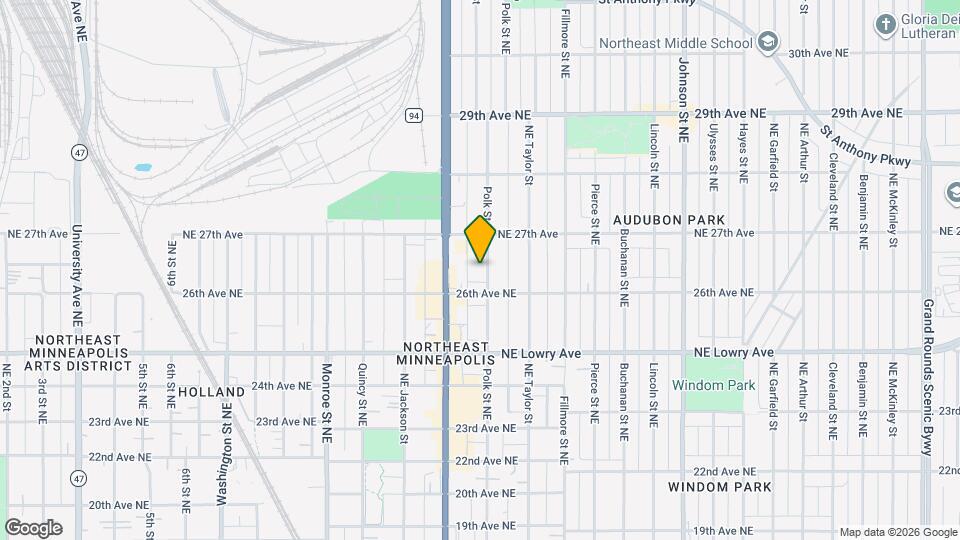 2618 Polk St NE Map and Location Details