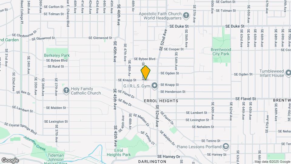 5006 SE Knapp St Map and Location Details