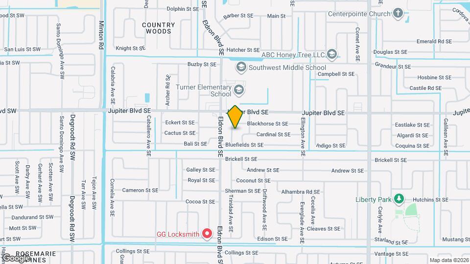 555 Gasparilla Ave SE Map and Location Details