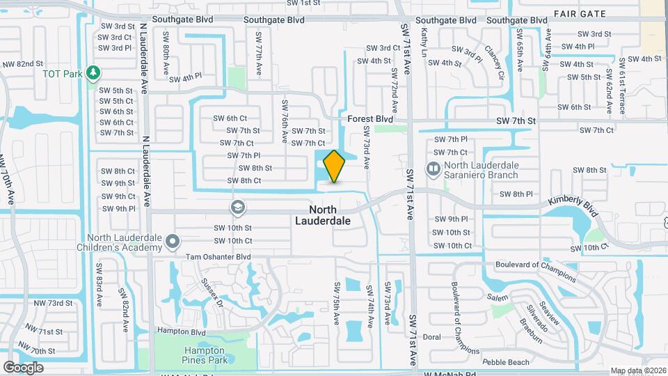 7344 SW 8th Ct Map and Location Details