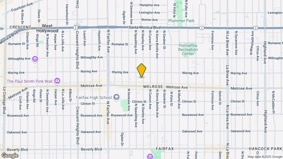 725 N Stanley Ave Map and Location Details