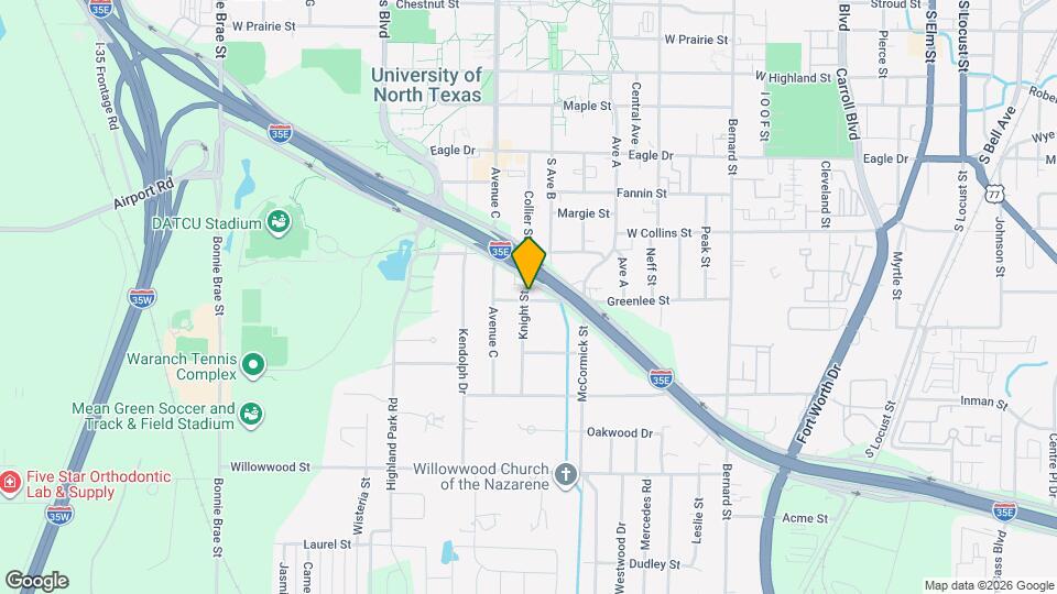 1219 Knight St Map and Location Details