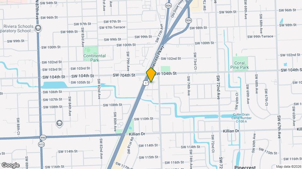 10502 SW 77th Ct Map and Location Details