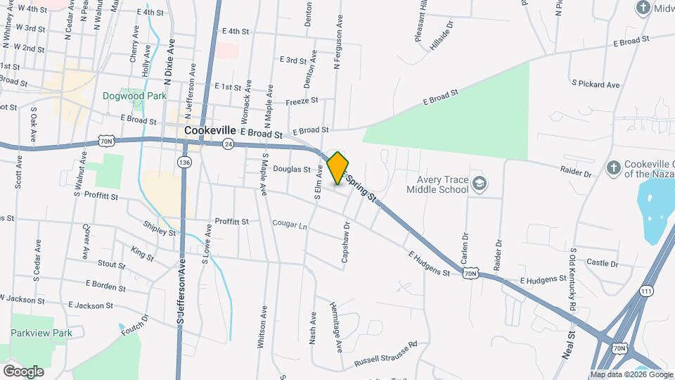 156 S Ferguson Ave Map and Location Details