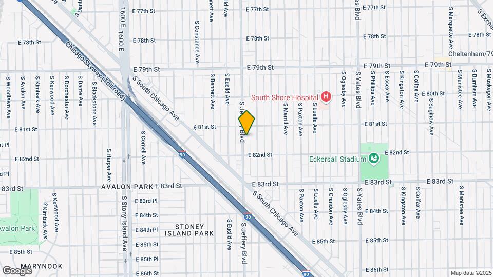 8127 S Jeffery Blvd Map and Location Details