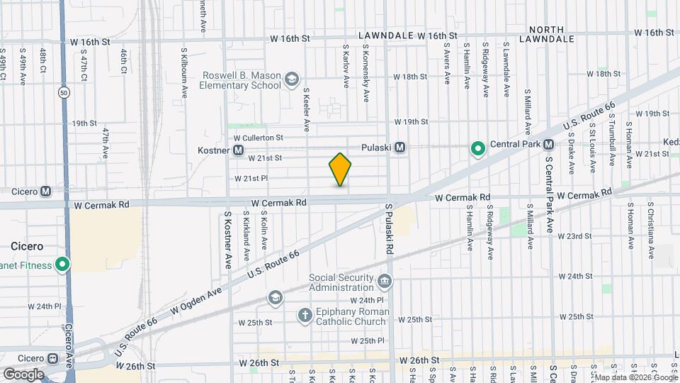 4108 W Cermak Rd, Unit 2 Mapa y Detalles de la Ubicación