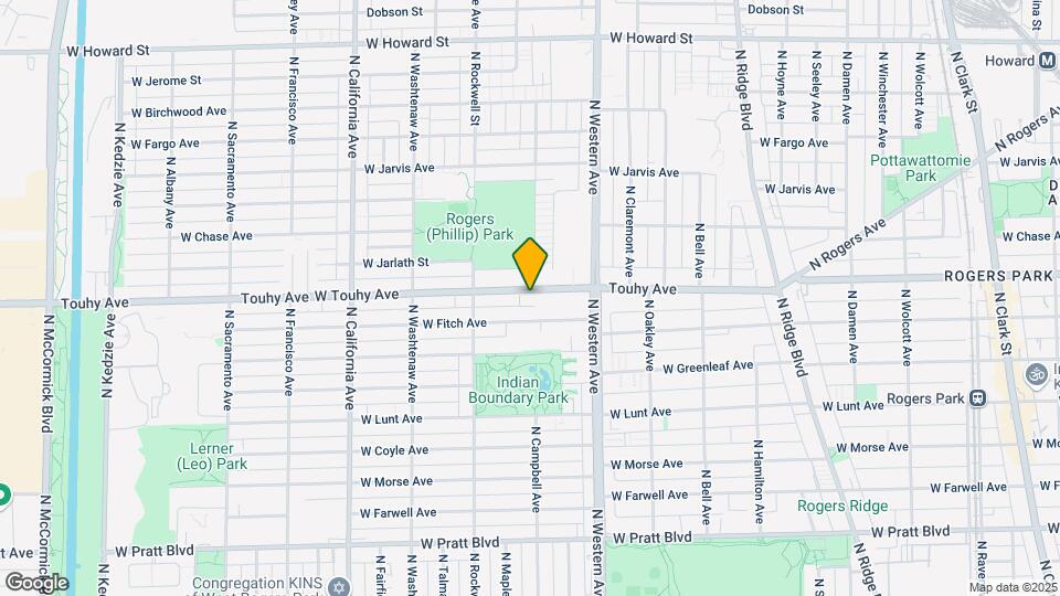 2501 W Touhy Ave Map and Location Details