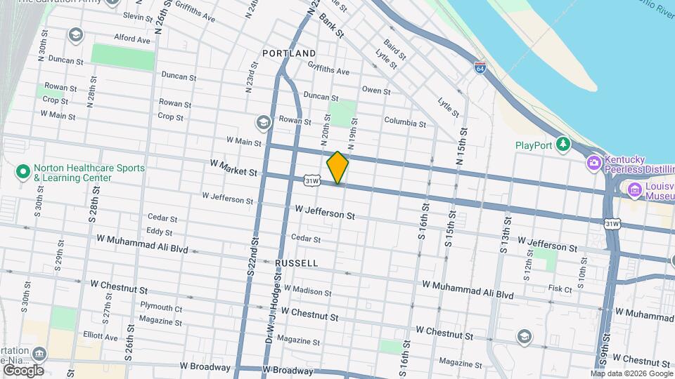 1908 W Market St Map and Location Details